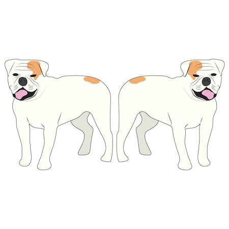 American Bulldog Dog Decal, Dog Lover Decor Vinyl Sticker